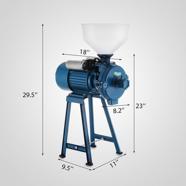 

Electric animal poultry feed mill wet dry grinder corn grain rice wheat ea y to u e and portable