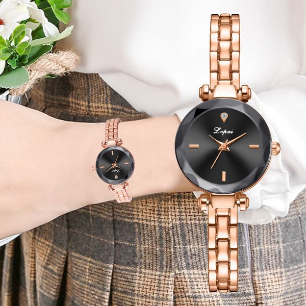 

women watches metal steel strip fine strap bracelet watch simple dial rhinestone ladies quartz wristwatch zegarek damski #w, Slivery;brown