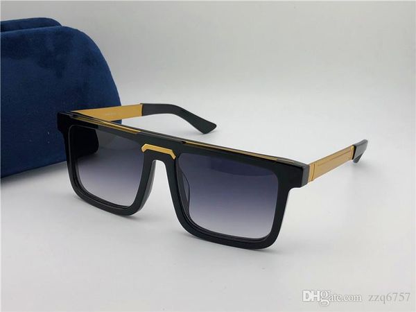 

classic vintage square plate frame men design sunglasses 0078 selling popular simple retro style uv40 lens protection eyewear, White;black