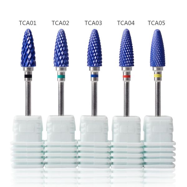 

danceyi nail art ceramic polishing head blue ceramic drill electric nail polisher accessories nail remover tool ae064