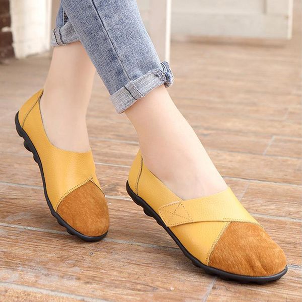 

woman slip on female green emerald shoes women flats spring fashion comfort pu flat shoes, Black