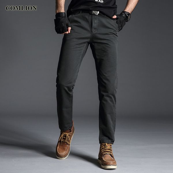 

new arrival workout pants men cargo pants casual cotton trousers colorful jeans solid fashion trousers men 49, Black