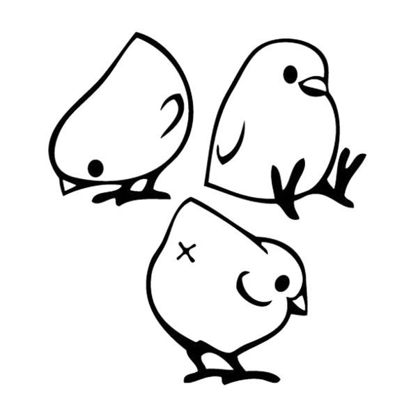 

15 * 13,5 см курица мило три брата-мультфильм наклейка наклейка для автомобиля мило и интересно мода наклейки наклейки наклейки автомобиля