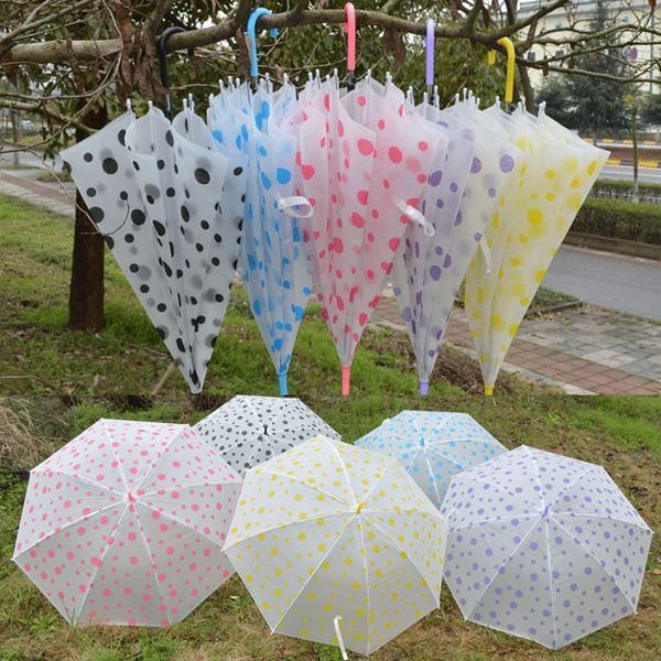 

fashion colorful transparent automatic rain umbrella dome wedding party favor waterproof