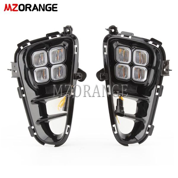 

for kia picanto 2017-2019 led fog lights drl led headlight daytime running light front bumper lamp fog light assembly headlights