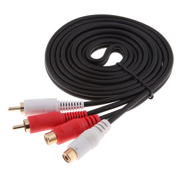 

rca стерео кабель 2 x rca штекер 2 x rca женский аудио кабель для усилителей