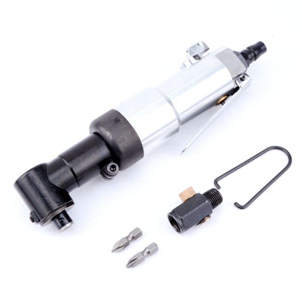 

5h локоть пневматическая отвертка с 10 шт. 25 мм биты 90 градусов под прямым углом воздуха отвертка инструмент l тип угловой отвертки