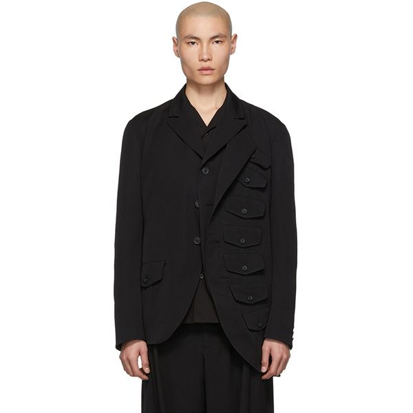 

s-6xlhomemade men's lounge suit with loose stitching, White;black