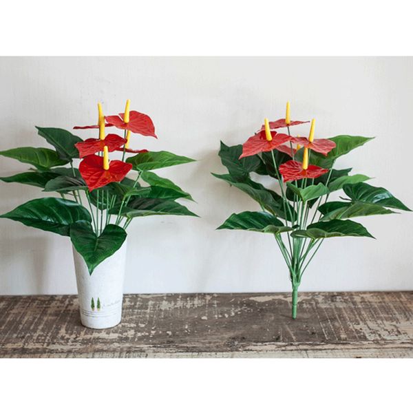 

artificial flower anthurium bonsai decoration for balcony garden home