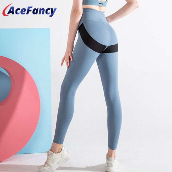 

acefancy double-sided yoga pants women squat proof high waist leggings gym fitness training push up leggings for women 152x, White;red
