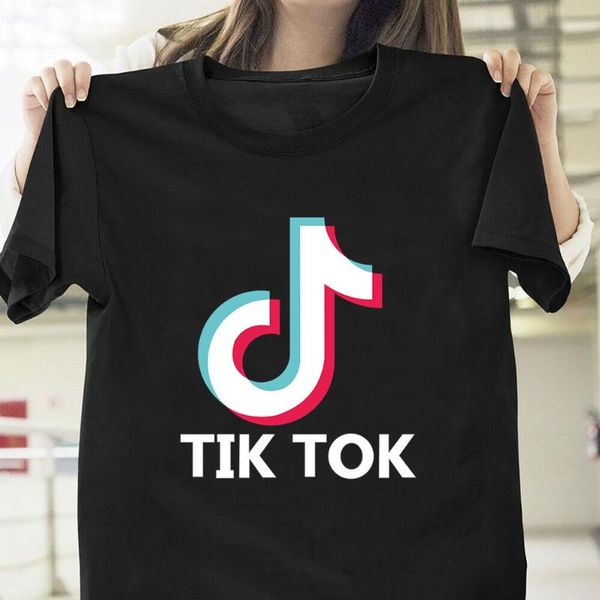 

tok-tik personalized t-shirt 2020 summer trend leisure half-sleeved music dance funny gift men women short sleeve mt56, White;black