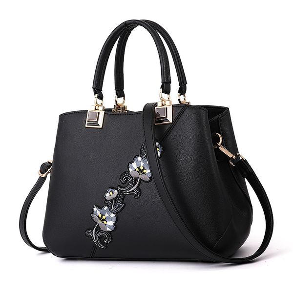 

portable handbags simple casual handbag purse elegant generous trend temperament comfortable personality wild shouler bag black bags