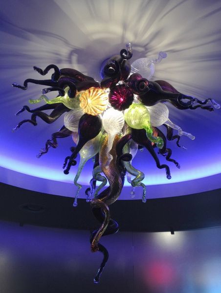 

led chandelier light fixtures small price 100% mouth blown borosilicate dale hand blown glass chandelier light