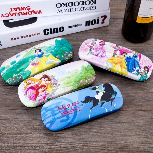 

snow white castle cartoon animation students myopic glasses box near-sightedness girls learn portable eyeglass box birthday gift