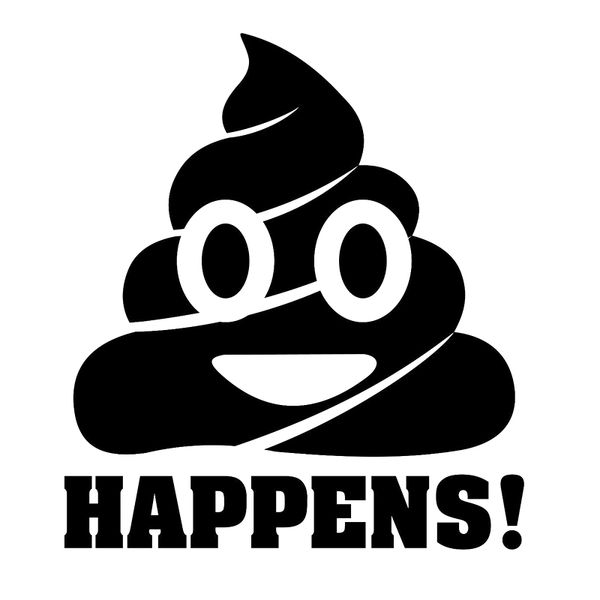 

15*13.4 см ш!т случается этикета смешные наклейки личности мотоцикл внедорожники бампер окна автомобиля ноутбук автомобиль стилизации