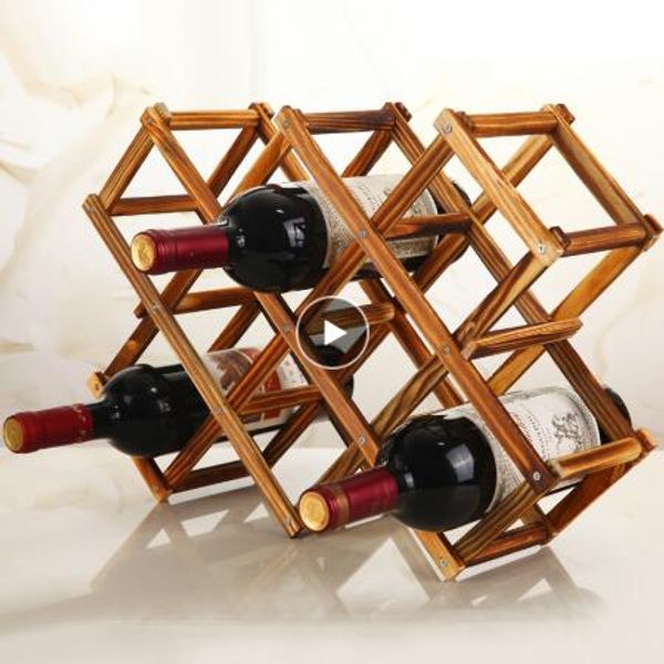 

quality wooden wine bottle holders creative practical collapsible living room decorative cabinet red wine display storage racks