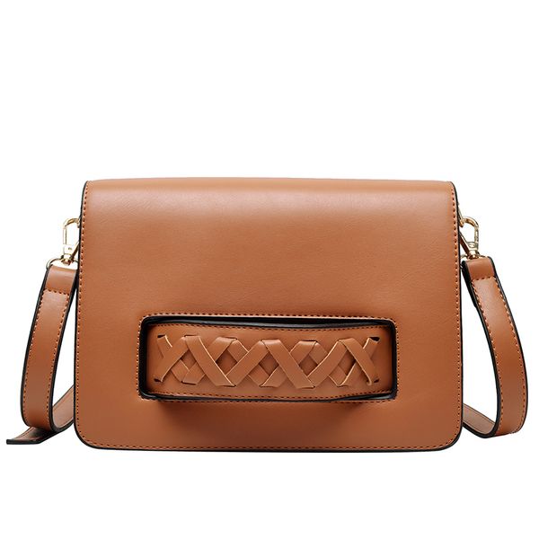 

casual single shoulder messenger bag ladies small square bag multi purpose temperament female shoulder bags brown ladies bags