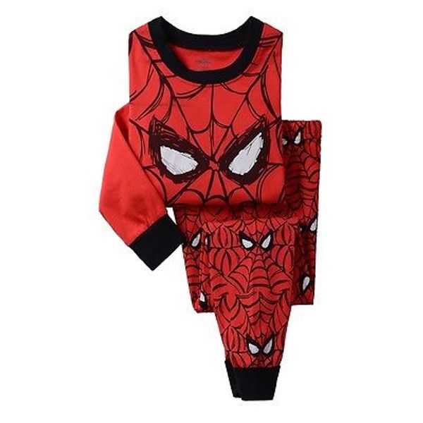 

new kids baby boy spiderman оп pant пижам пижама ноное pjs одежд set, Blue;red