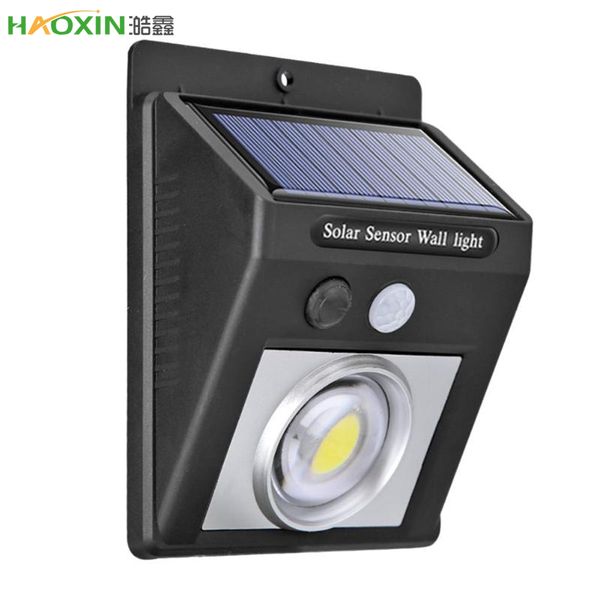 

haoxin led солнечной энергии света pir движения датчик безопасности сад свет водонепроницаемый ip-64 удара человеческого тела индукции бра