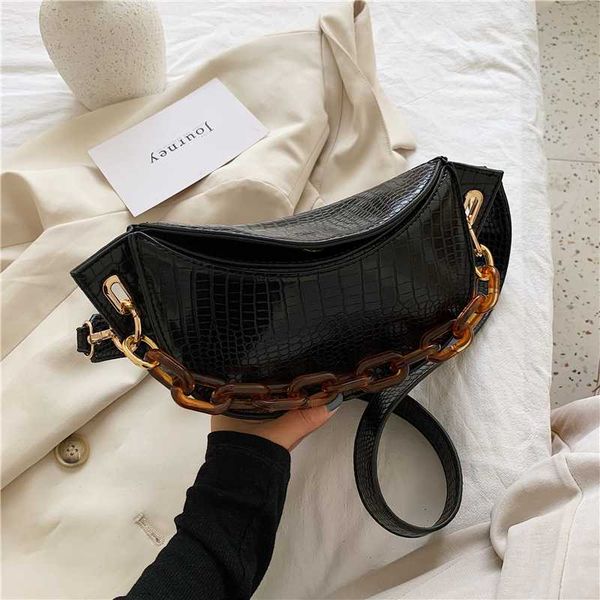 

stone pattern leather crossbody bag for women fashion simple shoulder messenger handbags 2020 chain travel ladies purses