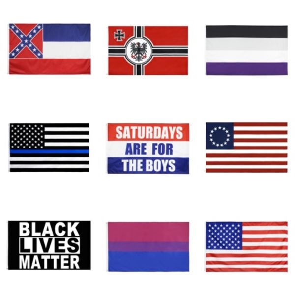 

10шт набор не могу дышать развевающийся флаг 14 * 21см байдена развевающийся флаг сша избирательные флаг руки встряхивания баннер флаги 7sty