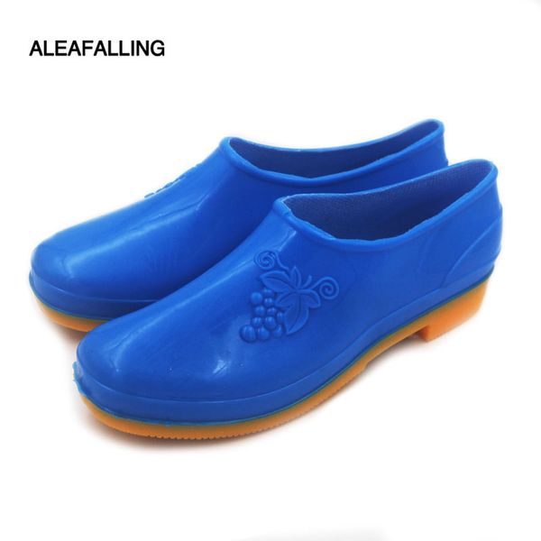 

aleafalling new arrival rain boots waterproof flat with shoes girl rain women water rubber ankle boots strap shallow shoes w032, Black