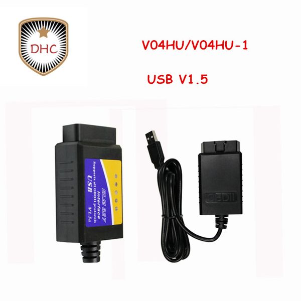 

obdii elm327 v1.5 интерфейс сканер диагностический 50шт dhl free v04hu / v04hu-1 v1.5 usb car styling fault code reader obd2 elm327