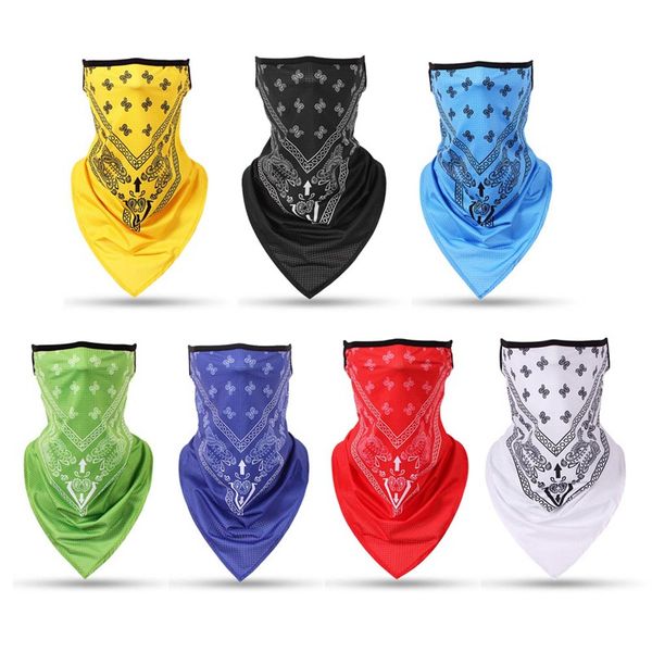 

face bandana mask sun protection neck scarf cycling bandana hiking camping running bike bicycle half face mask, Black