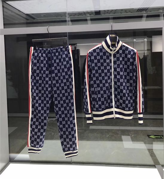 

3pc by dhl 2019 brand de igner track uit men fa hion letter gg print weat hirt track uit uit men coat jacket ca ual weat hirt