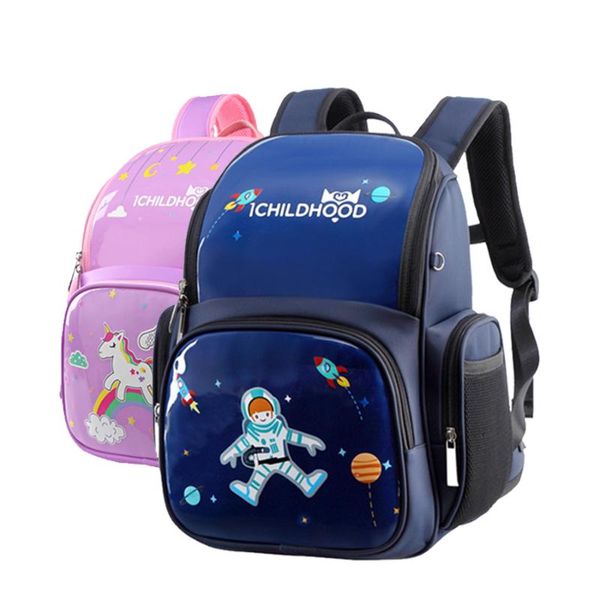 

boys astronaut print school -bags ergonomics primary school satchels backpack for children large unicorn girls book rucksack