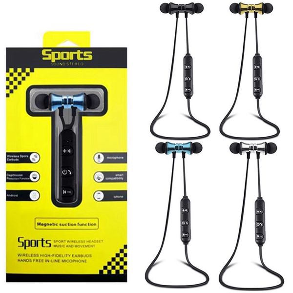 

wireless sports headset headphones in-ear bt 4.2 stereo magnetic earphone headset earbud for iphone 7 8 x xr samsung with package xt11