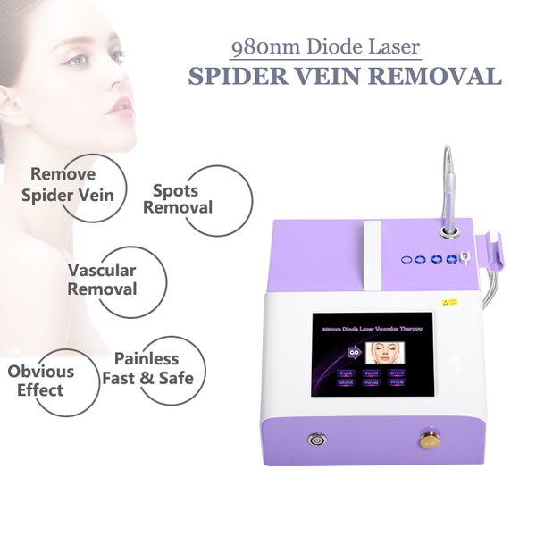 

2019 laser vascular removal machine 30w 980nm laser spider vein removal instrument for needle varicose veins treatment l, Black