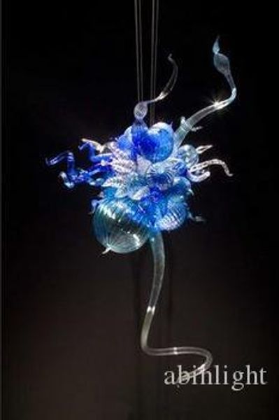 

mini smart blue pretty pop ce/ul certificate energy-saving blown murano glass deco art crystal led chandelier customized lighting fixture