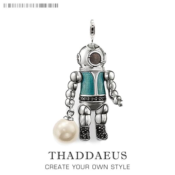 

pendant aquanaut diver aliens,2019 brand fashion jewelry thomas bijoux 925 sterling silver accessories gift for ts woman & men