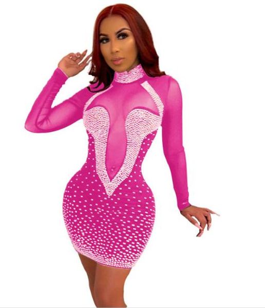 

роскошная женская одежда сексуальное платье модельер новый горячий бурение перспектива ночной клуб партии повседневные платья, Black;gray