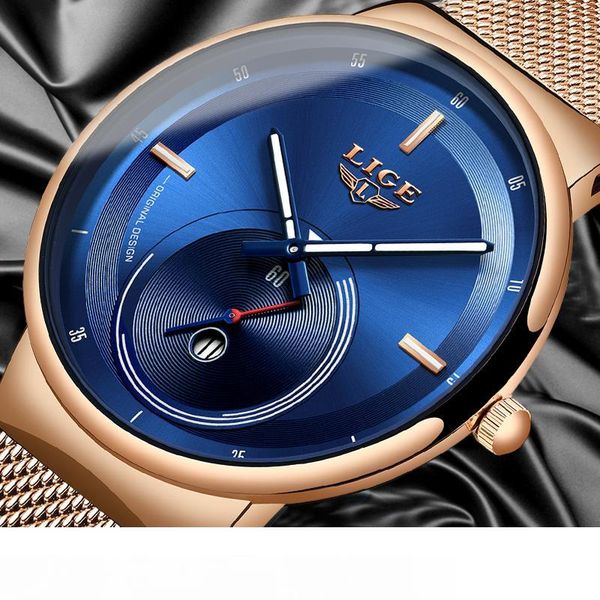 

lige creative simple quartz watch women dress steel mesh waterproof watches new clock ladies bracelet watch relogios feminino mx200320, Slivery;brown