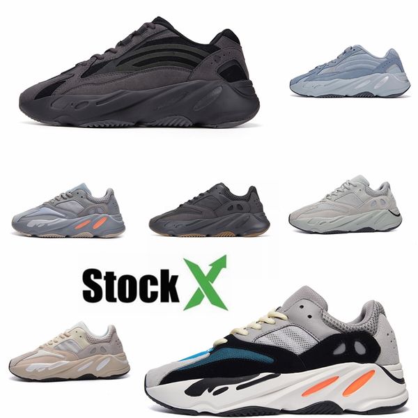 

kanye west 700 v3 mens womens running shoes alvah azeal glow in the dark v2 magner solid grey teal blue static designer sneakers #qa591