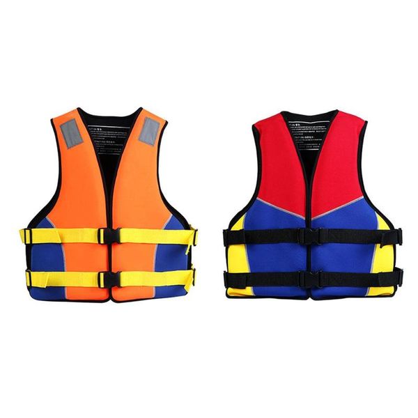 

life vest & buoy swimming boating ski drifting with whistle thickened water sports man kids jacket polyester vests jackets