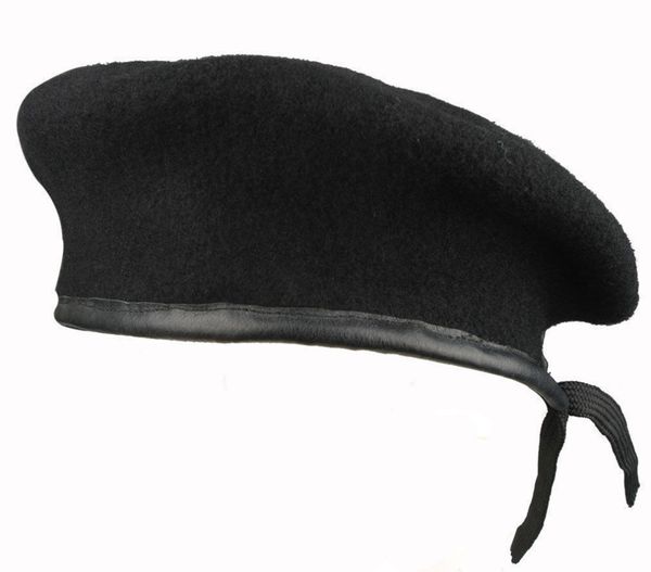 

us army military style special forces wool beret black in size - world military store, Black;white