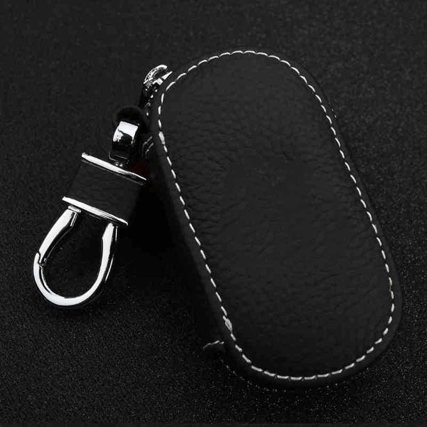

universal key case 90*48*22mm simple style leather zipper 1 pcs holder car cover protector