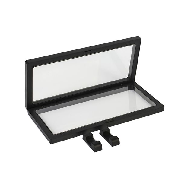 

3d unique jewelry display stand portable multifunctional fashion protector coin presentation square organizer floating frame, Pink;blue