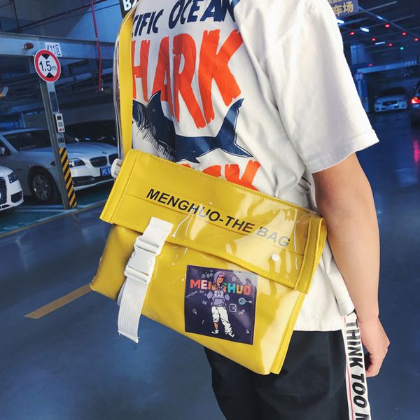 

harajuku printing street graffiti messenger crossbody bag women men hip-hop shoulder school bags girls brands chic bolsa pu sac