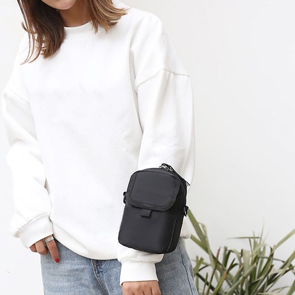 

multifunction zipper shoulder bag messenger travel bag 2020 simple casual men solid flap oxford interior slot pocket unisex
