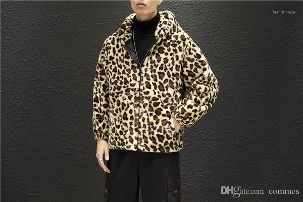 

модные теплые панельные мужские куртки на молнии с капюшоном повседневная карманная мужская одежда леопардовые мужские куртки, Black;brown