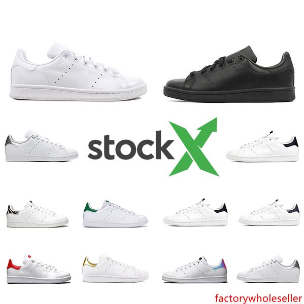 

stock x smith men women flat sneakers green black white navy blue oreo rainbow stan designer mens casual trainer outdoor sports shoes 36-44