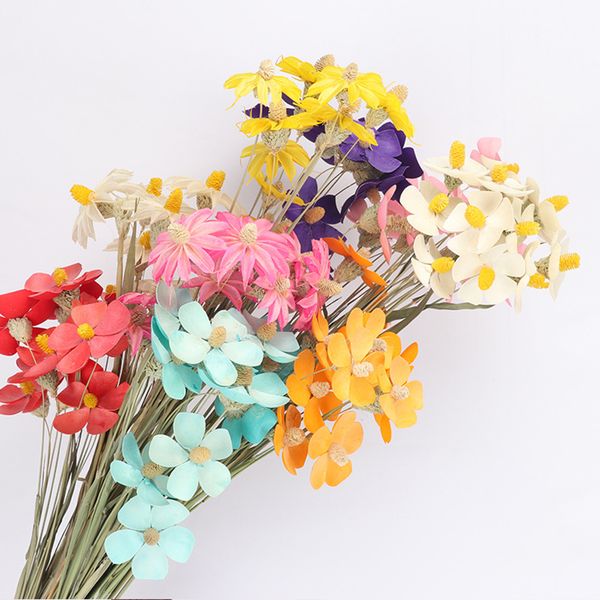 

12pcs dried flowers violet butterfly bouquet real flower art room decorations shooting props materials manual permanent flowers