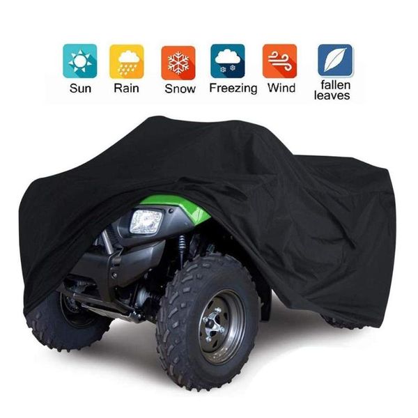 

atv cover heavy duty material protects 4 wheeler from snow rain sun large size universal fits for 30 inch most quads bike cover