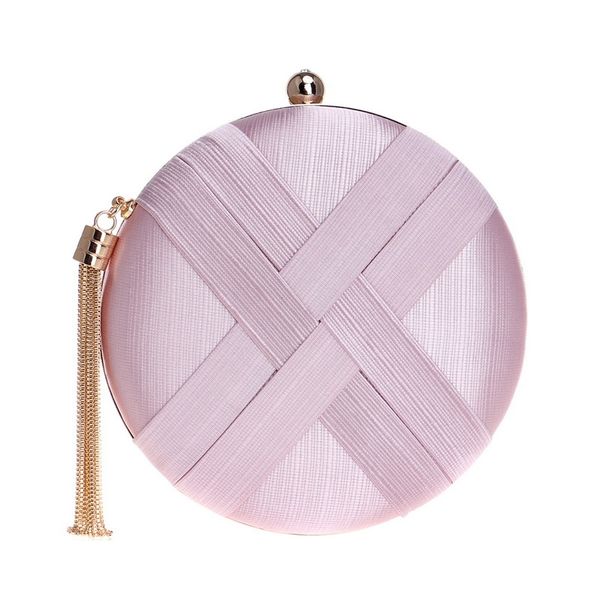 

fashion women bag tassel metal small day clutch purse handbags chain shoulder lady evening bags phone key pocket bags pink