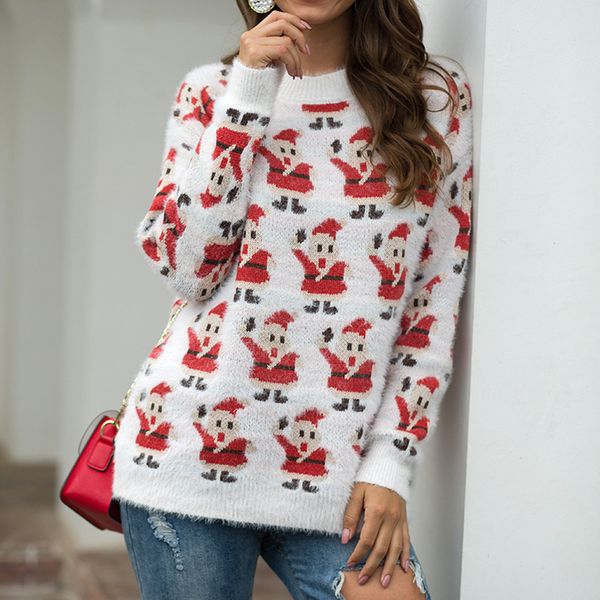 

2019 new fashion sweater women floral fluffy hollow jersey jumper ladies long sleeve pullover shirt truien dames, White;black