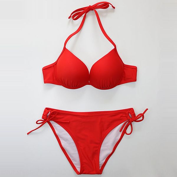 

раскол пляж горячий источник купальник женский черный бикини купальник бикини висит шею с держателем стали толщиной чашки собраны вместе, White;black